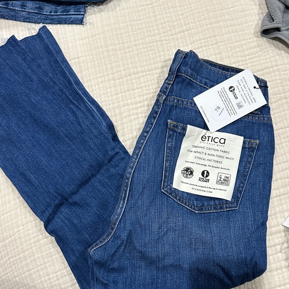 Etica Blue Ankle & Cropped Jeans - Picture 1 of 3